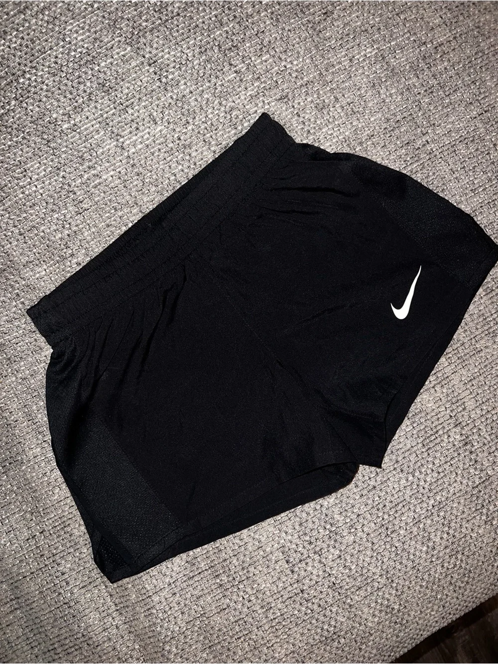 Girls Nike Black Dri-FIT Athletic Shorts with Liner